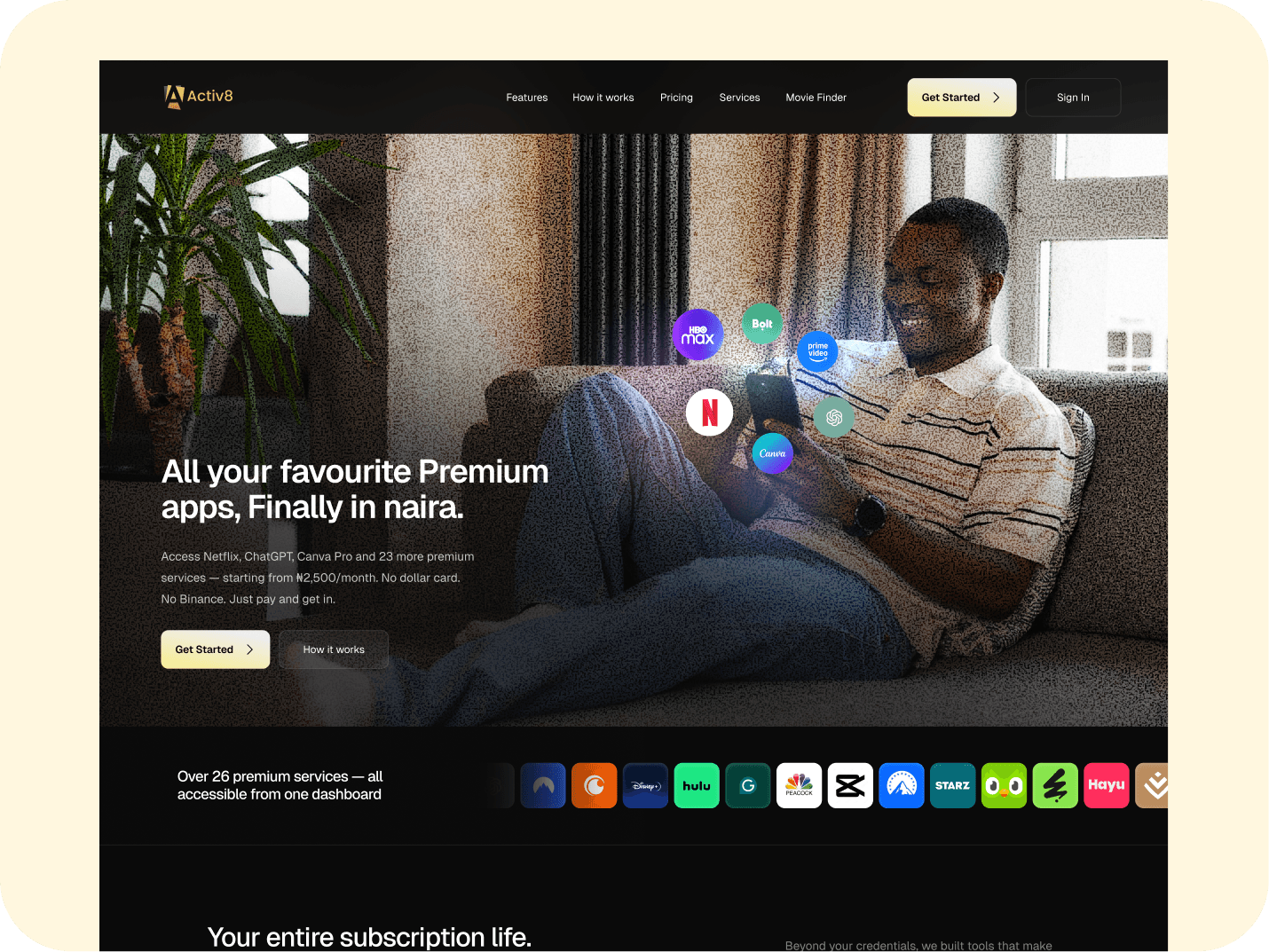 Activ8 — Subscription Platform