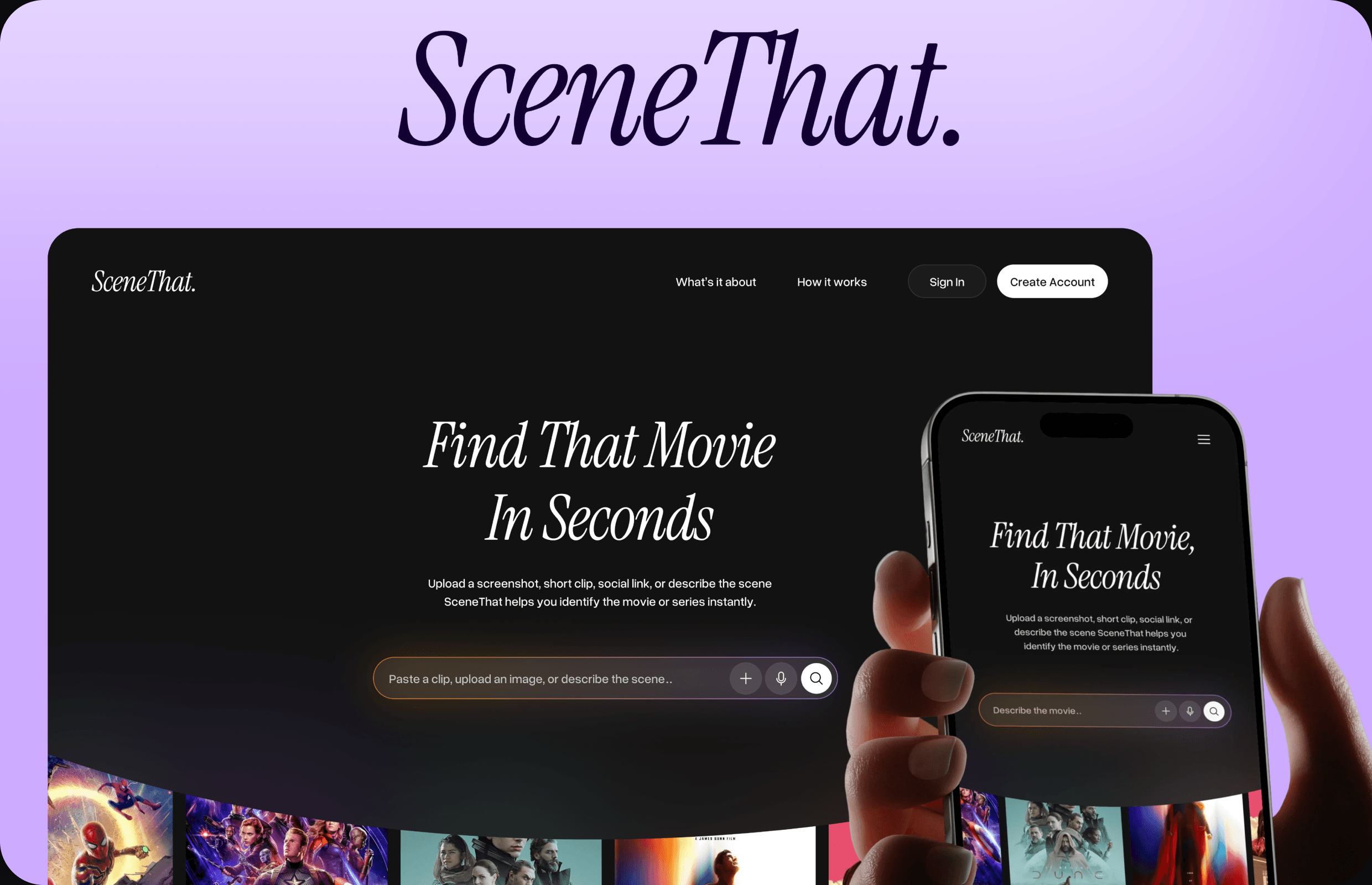 SceneThat — AI Movie Discovery Platform