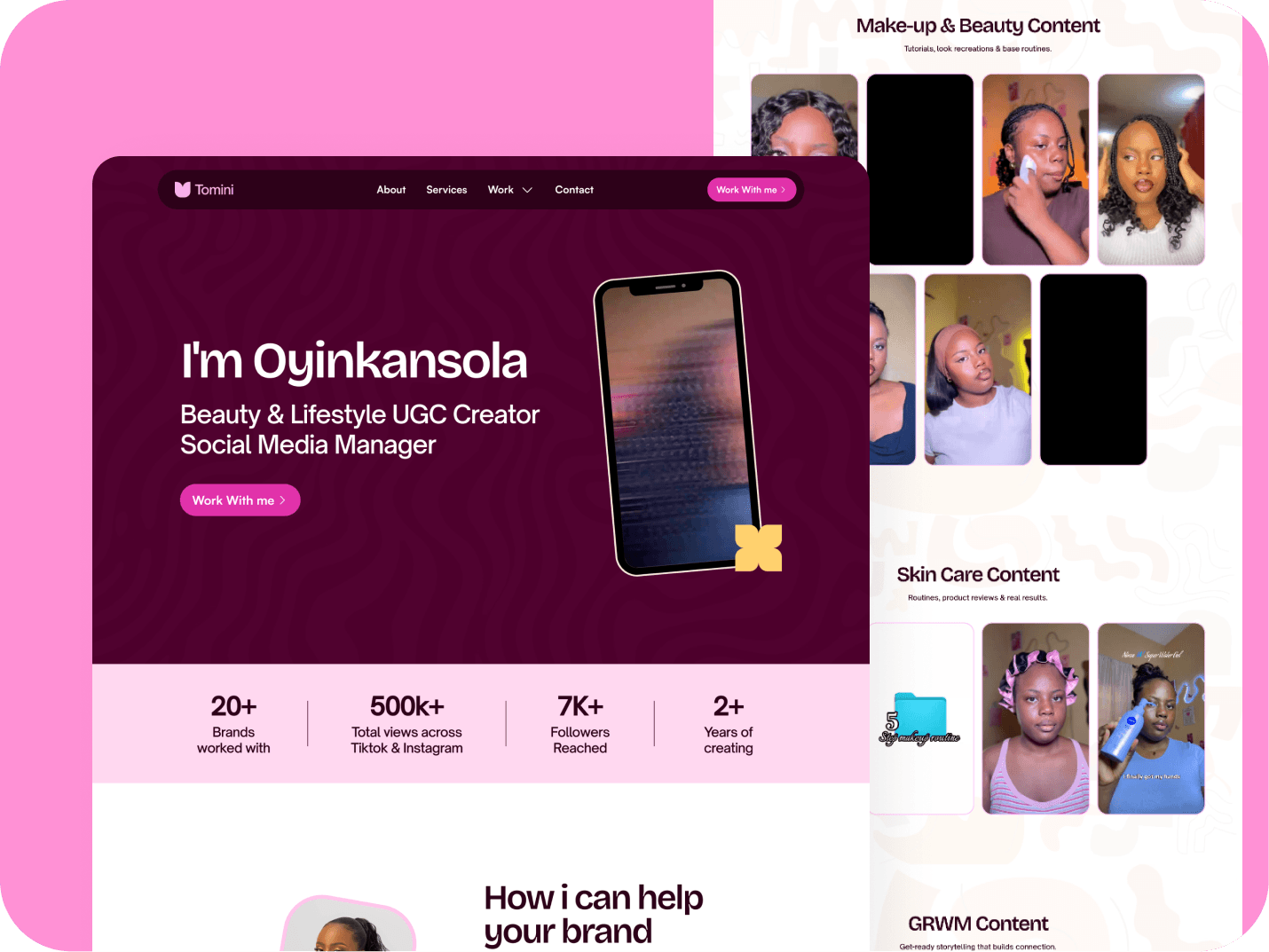UGC Creator Portfolio - Website