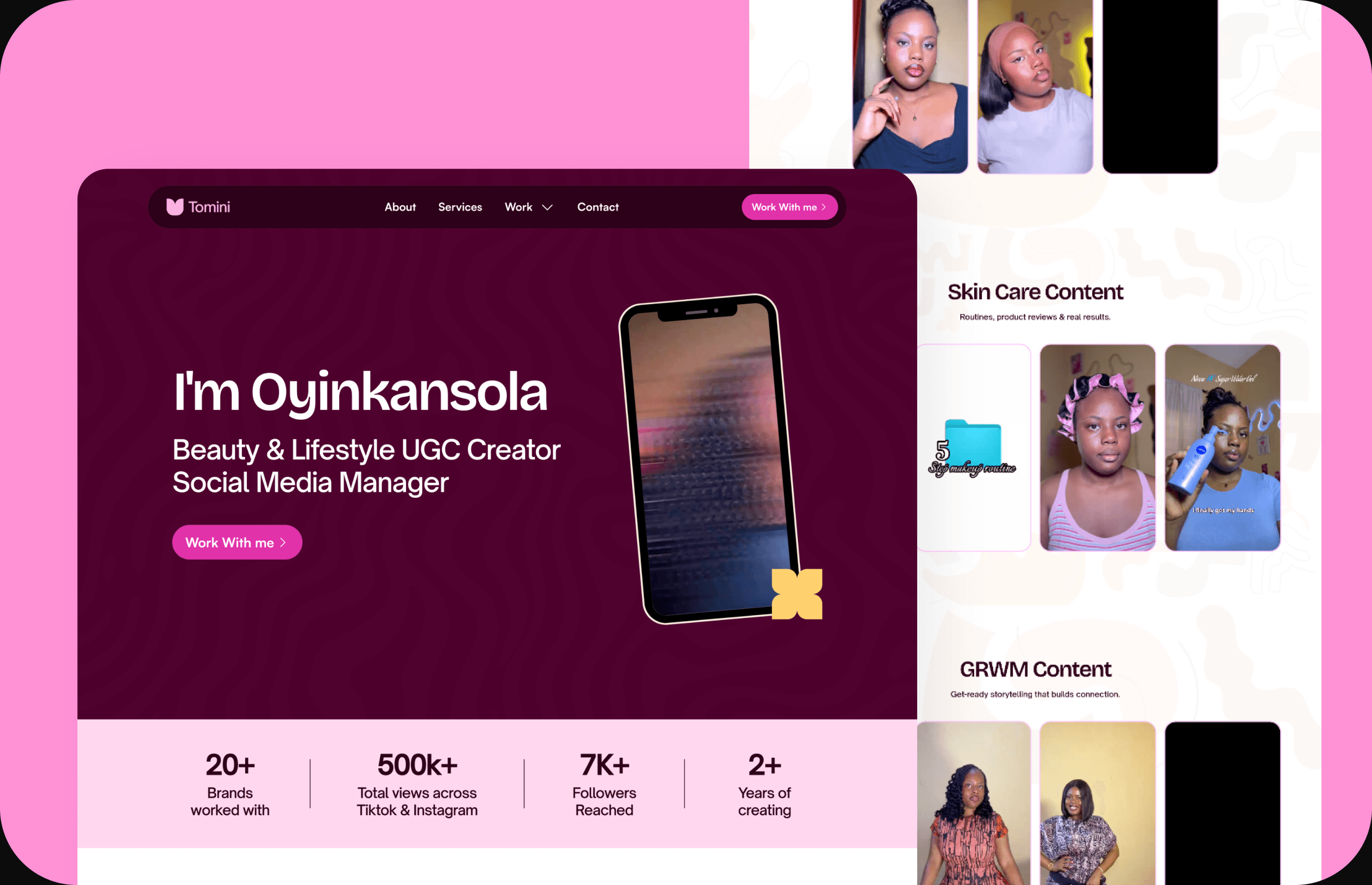 UGC Creator Portfolio Website