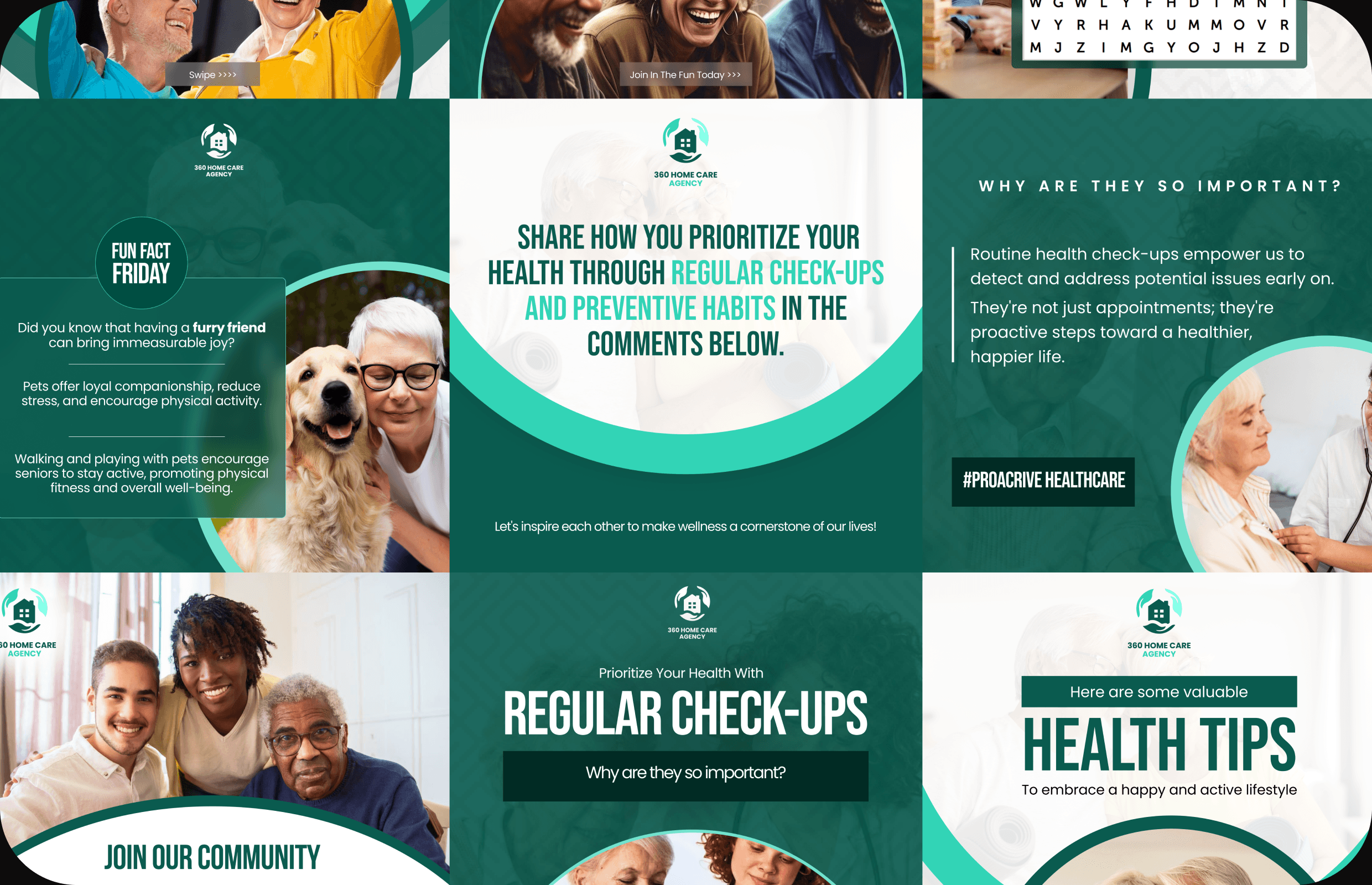 360 Home Care Agency — Social Media