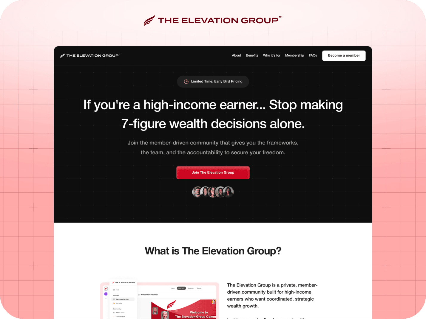 The Elevation Group Website Design